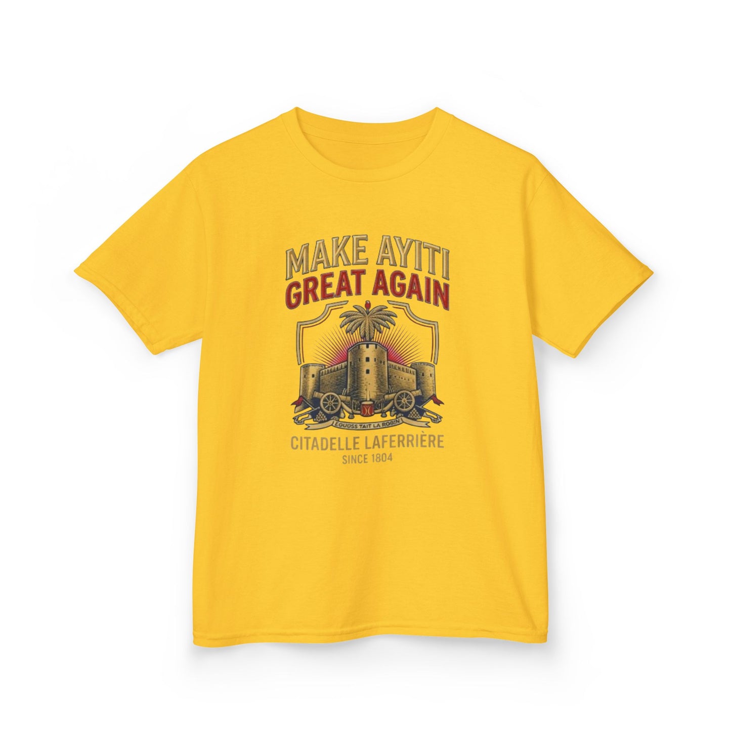 Make Ayiti Great Again kids T-Shirt | Citadelle Laferrière illustration