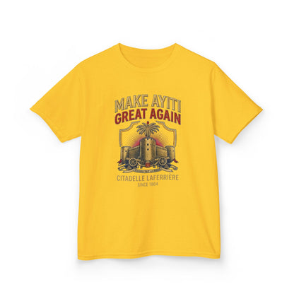 Make Ayiti Great Again kids T-Shirt | Citadelle Laferrière illustration