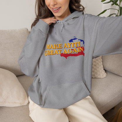 Hoodie - Make Ayiti Great Again / Neg Lakay Haitian Pride Pullover