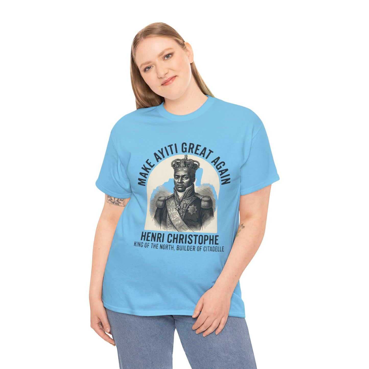 Henri Christophe portrait Make Ayiti Great Again T-Shirt | Haitian history tee