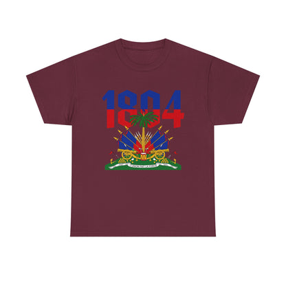 1804 Haitian Coat of Arms Tee | Neg Lakay Portrait Tee, Haitian Heritage Shirt