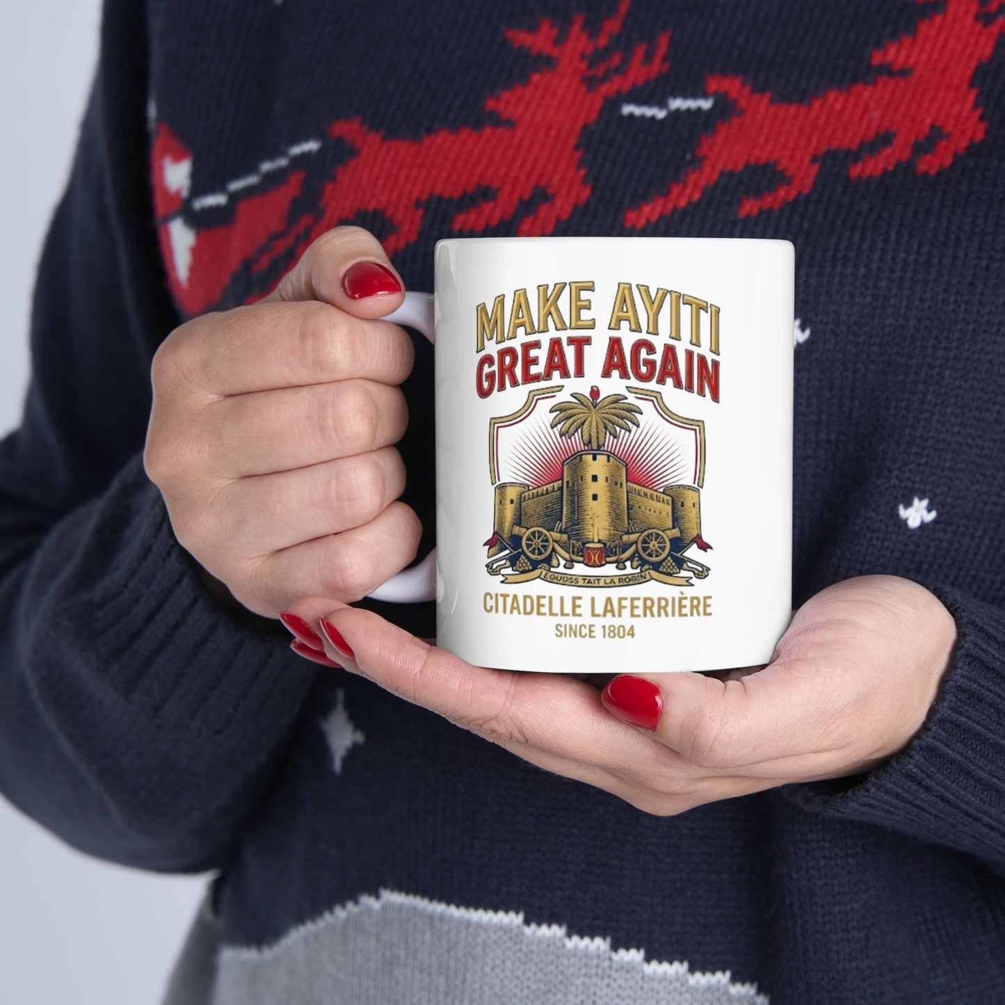 Mammoth Grizzlin' Vintage Illustration Mug | Coffee Tea Cup