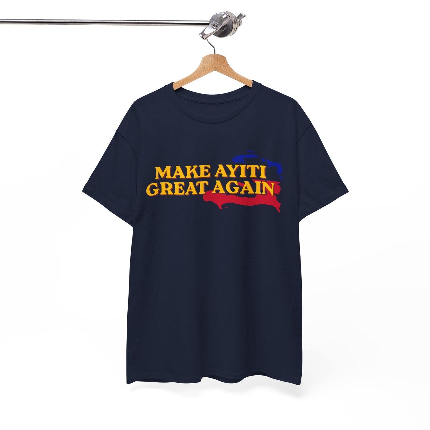 Make Ayiti Great Again T-Shirt | Haiti Flag Map Tee