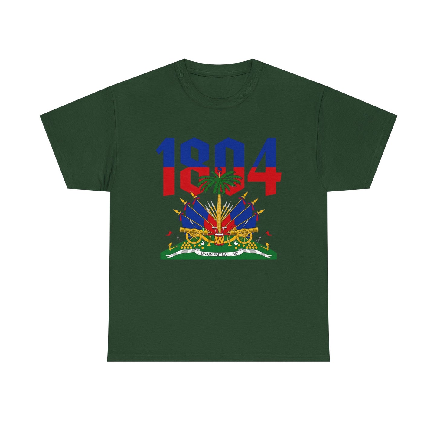 1804 Haitian Coat of Arms Tee | Neg Lakay Portrait Tee, Haitian Heritage Shirt