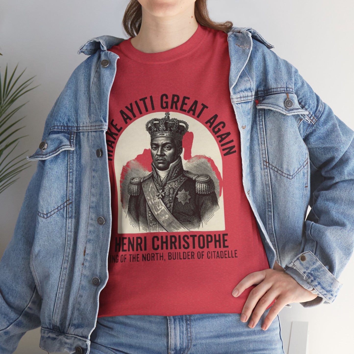 Henri Christophe portrait Make Ayiti Great Again T-Shirt | Haitian history tee