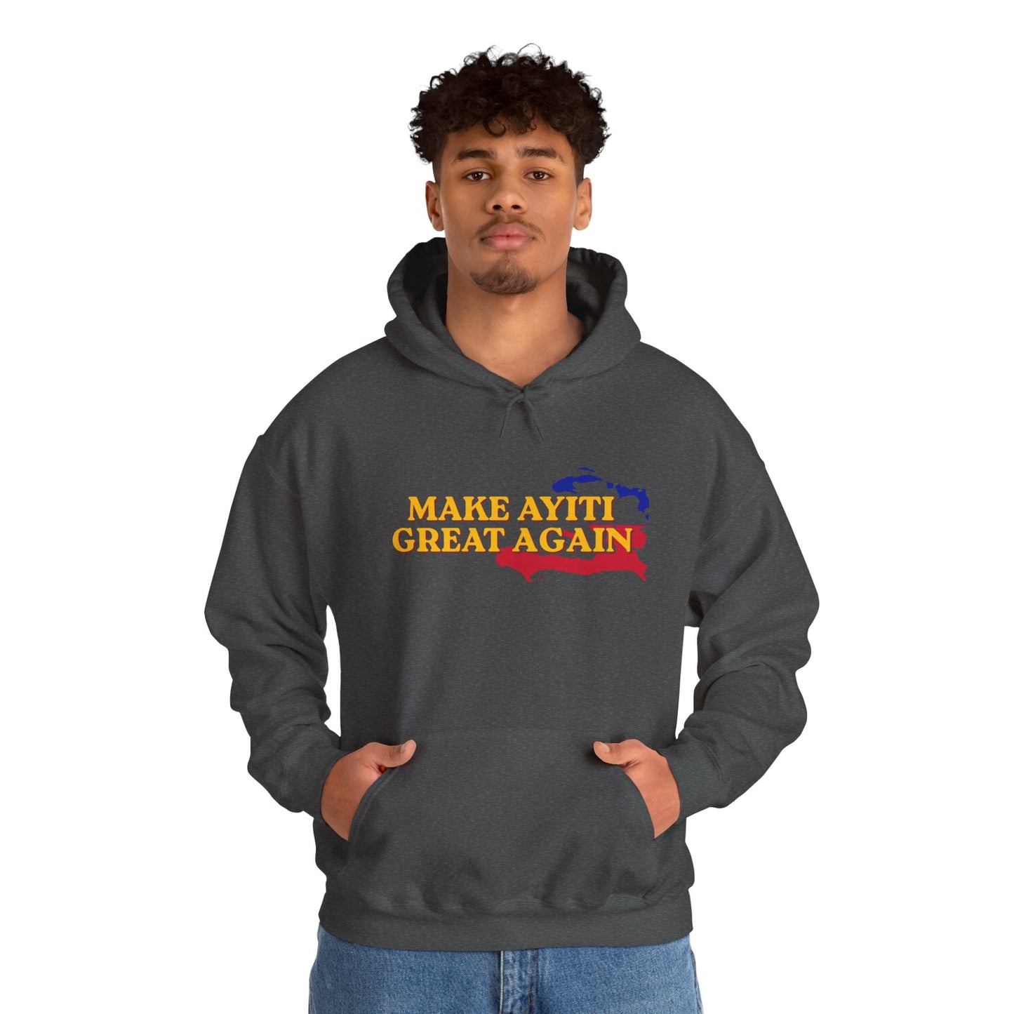 Hoodie - Make Ayiti Great Again / Neg Lakay Haitian Pride Pullover