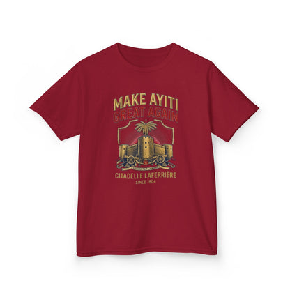 Make Ayiti Great Again kids T-Shirt | Citadelle Laferrière illustration