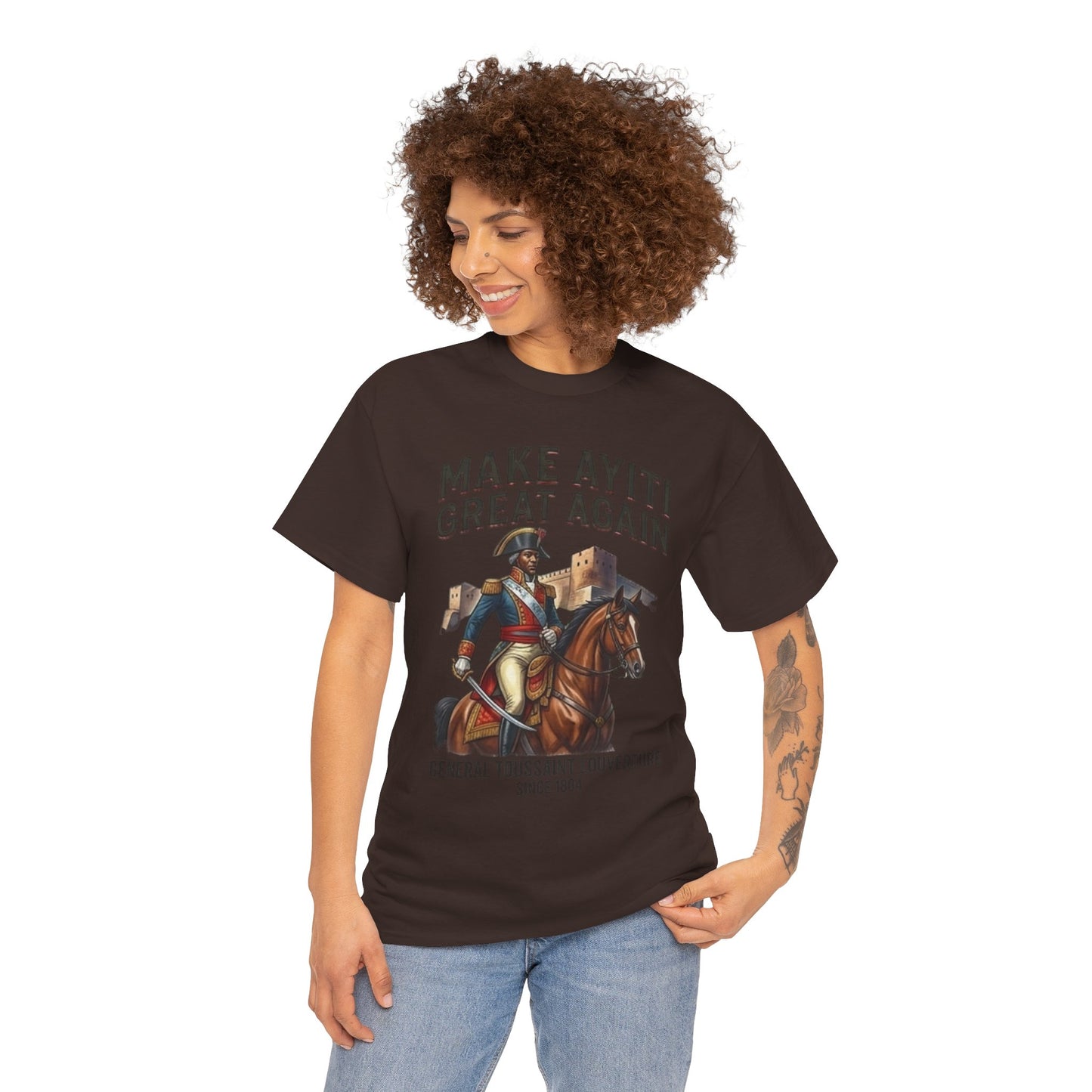 Make Ayiti Great Again T-Shirt | Toussaint Louverture Horse Illustration
