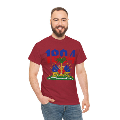 1804 Haitian Coat of Arms Tee | Neg Lakay Portrait Tee, Haitian Heritage Shirt