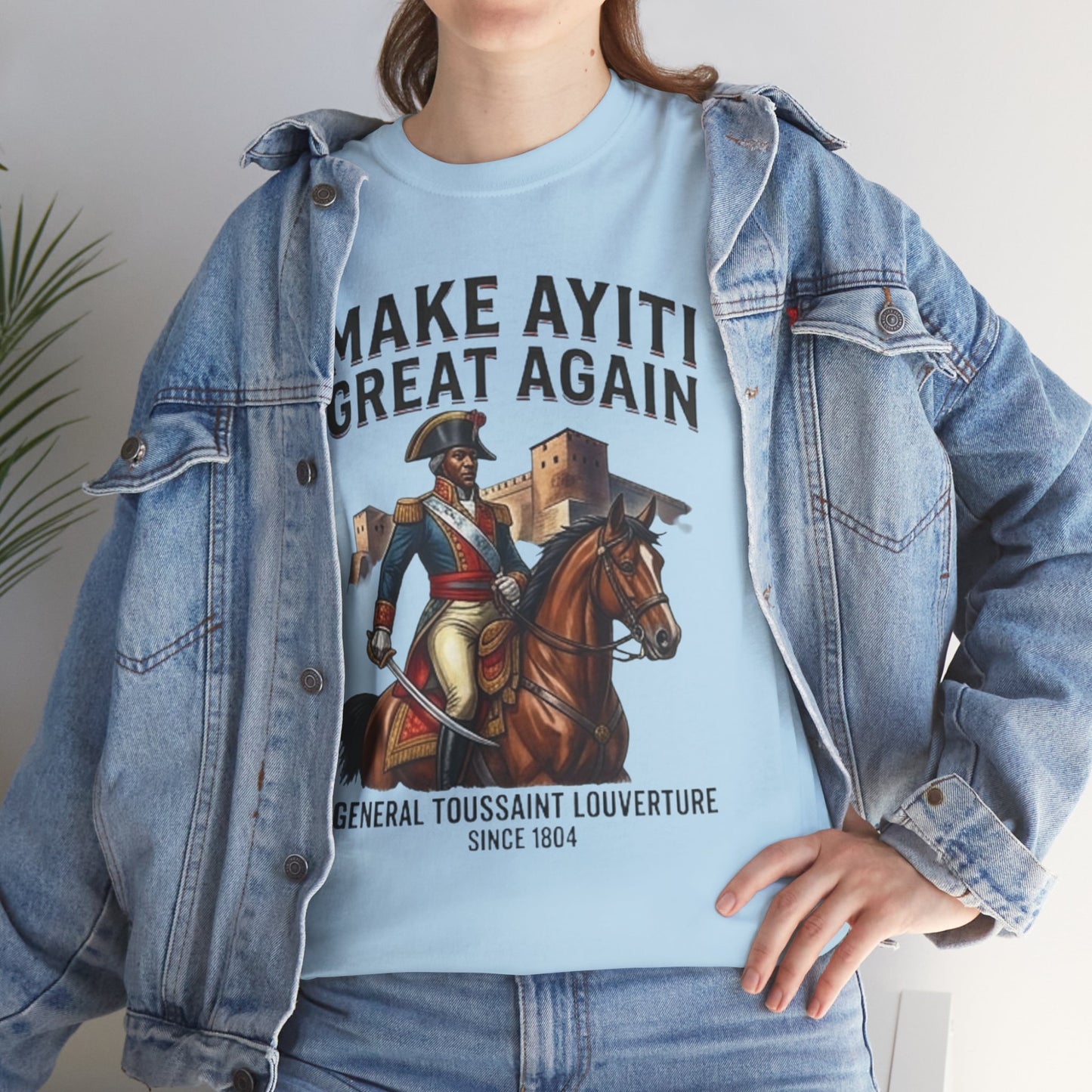 Make Ayiti Great Again T-Shirt | Toussaint Louverture Horse Illustration