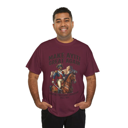 Make Ayiti Great Again T-Shirt | Toussaint Louverture Horse Illustration
