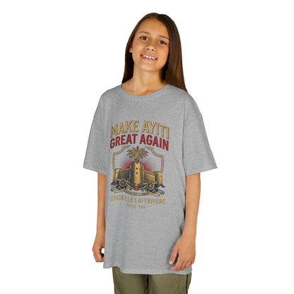 Make Ayiti Great Again kids T-Shirt | Citadelle Laferrière illustration