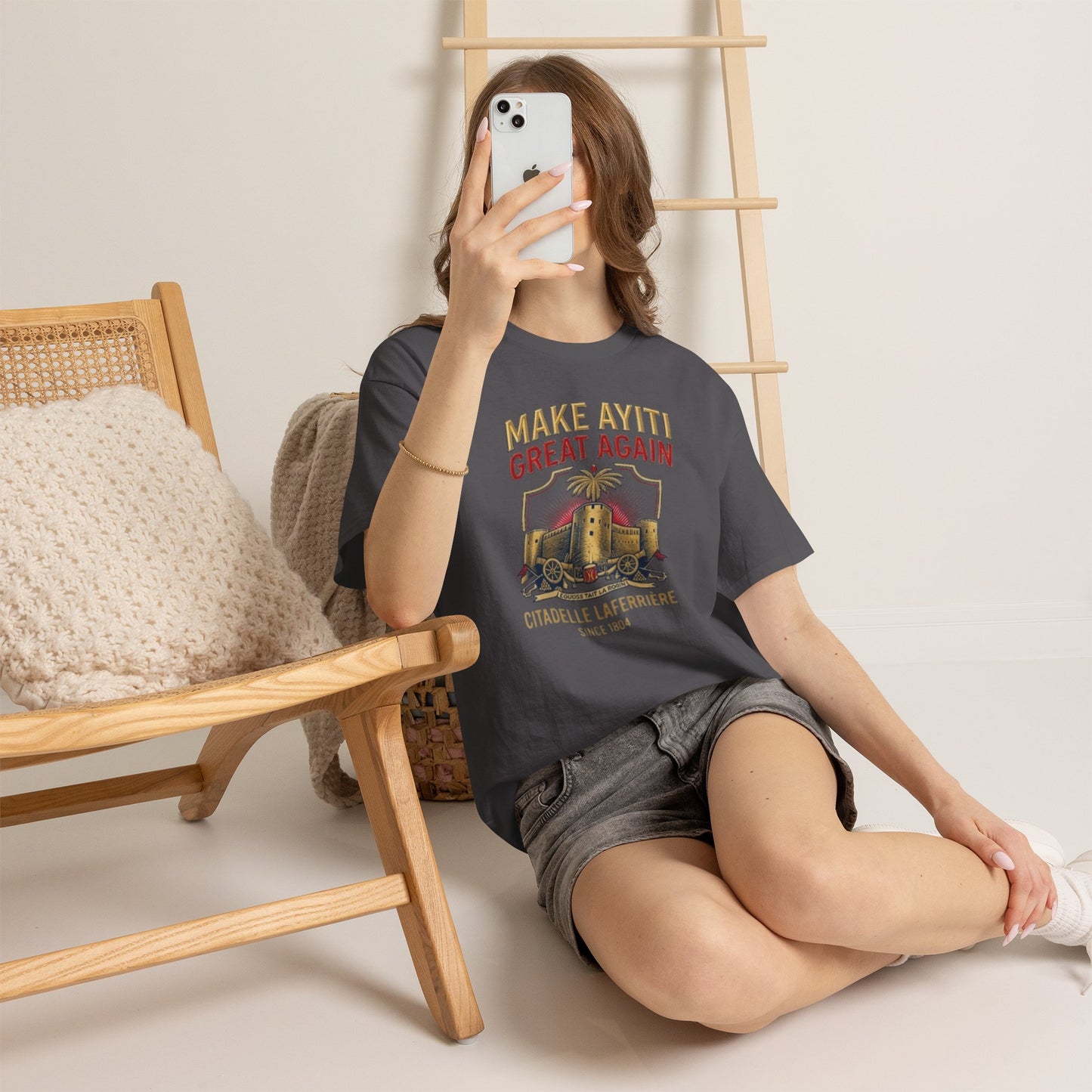 Make Ayiti Great Again T-Shirt | Citadelle Laferrière Haiti design