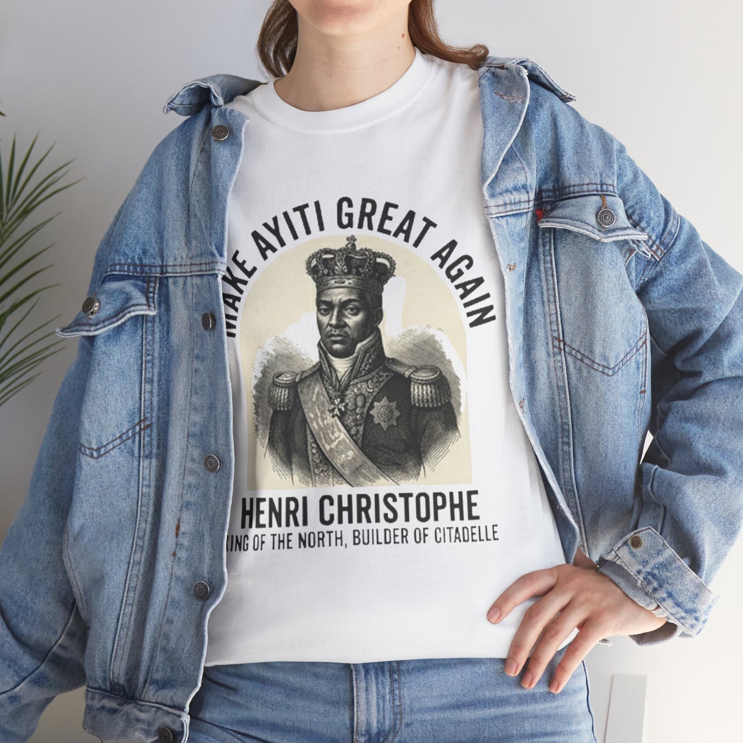 Henri Christophe portrait Make Ayiti Great Again T-Shirt | Haitian history tee