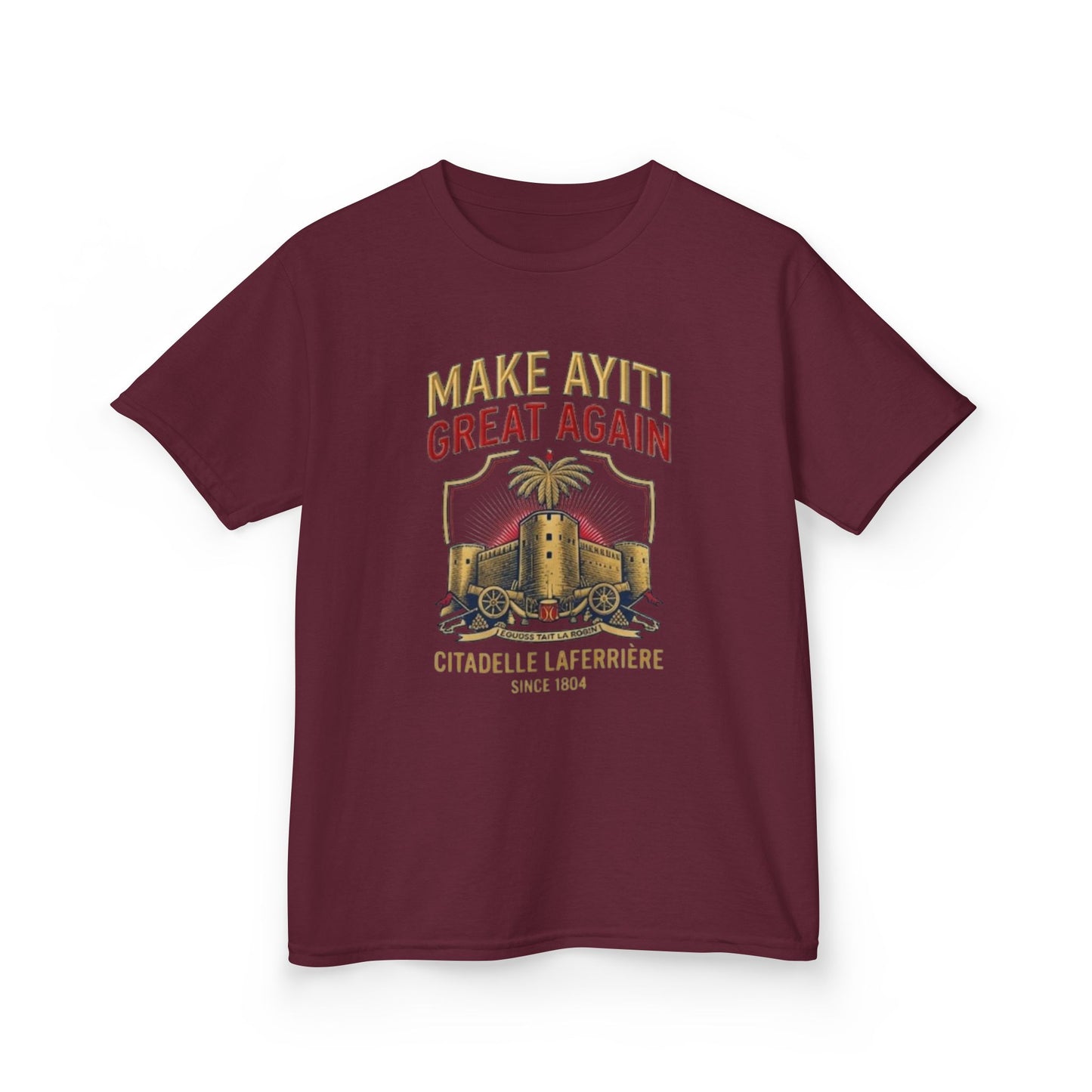Make Ayiti Great Again kids T-Shirt | Citadelle Laferrière illustration