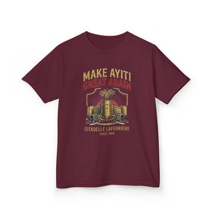 Make Ayiti Great Again kids T-Shirt | Citadelle Laferrière illustration