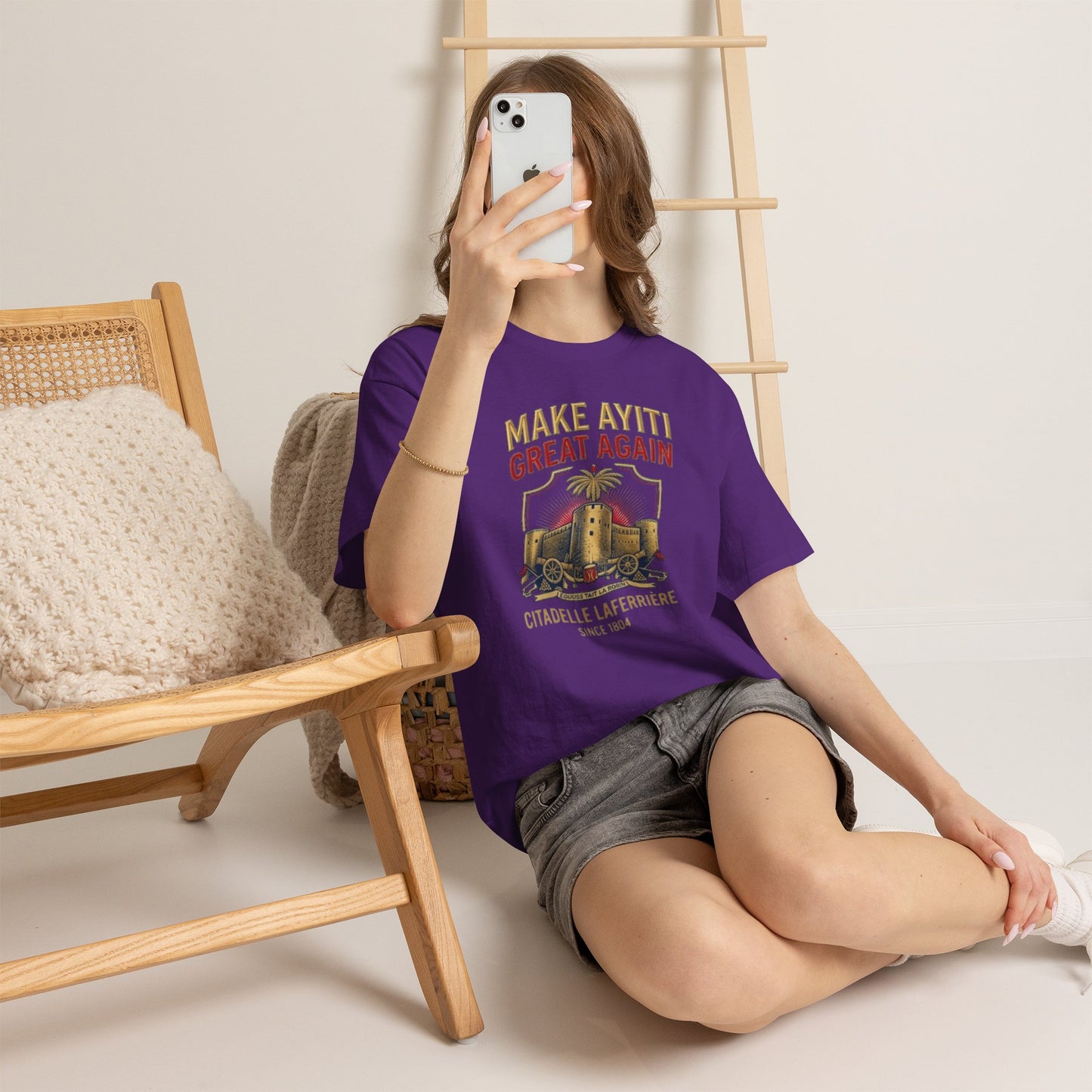 Make Ayiti Great Again T-Shirt | Citadelle Laferrière Haiti design