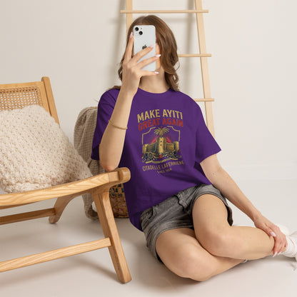 Make Ayiti Great Again T-Shirt | Citadelle Laferrière Haiti design