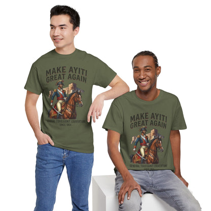 Make Ayiti Great Again T-Shirt | Toussaint Louverture Horse Illustration