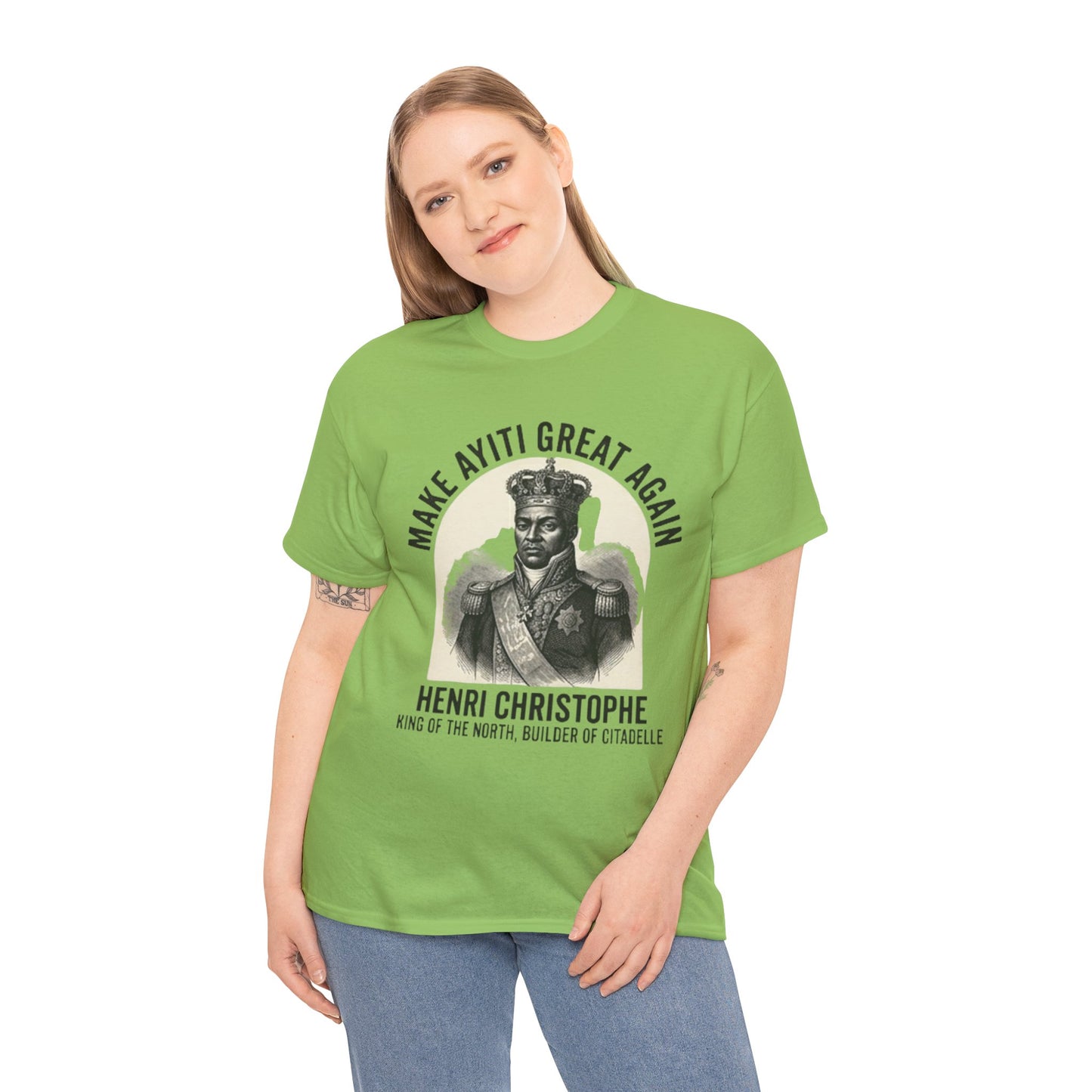 Henri Christophe portrait Make Ayiti Great Again T-Shirt | Haitian history tee