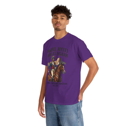 Make Ayiti Great Again T-Shirt | Toussaint Louverture Horse Illustration