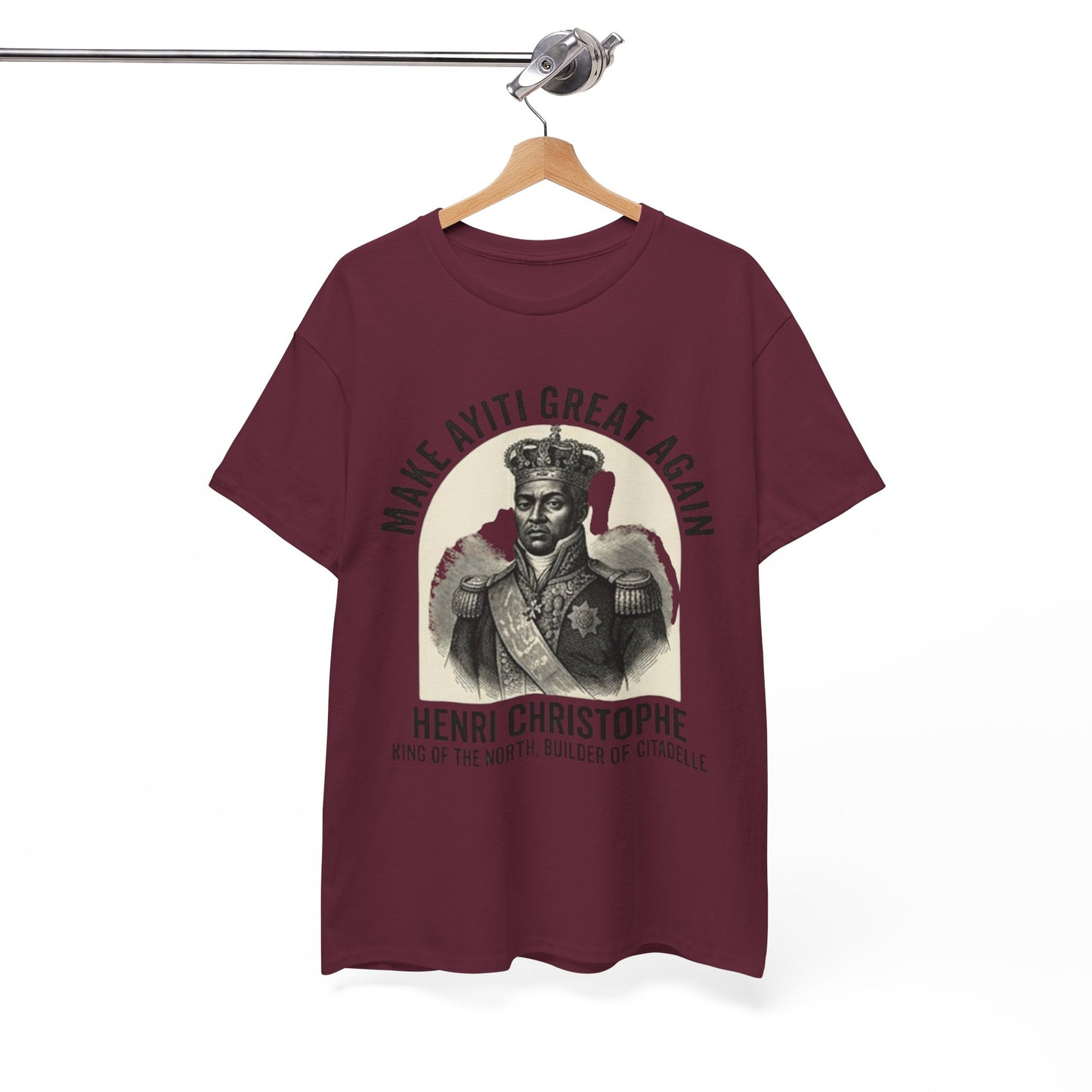 Henri Christophe portrait Make Ayiti Great Again T-Shirt | Haitian history tee
