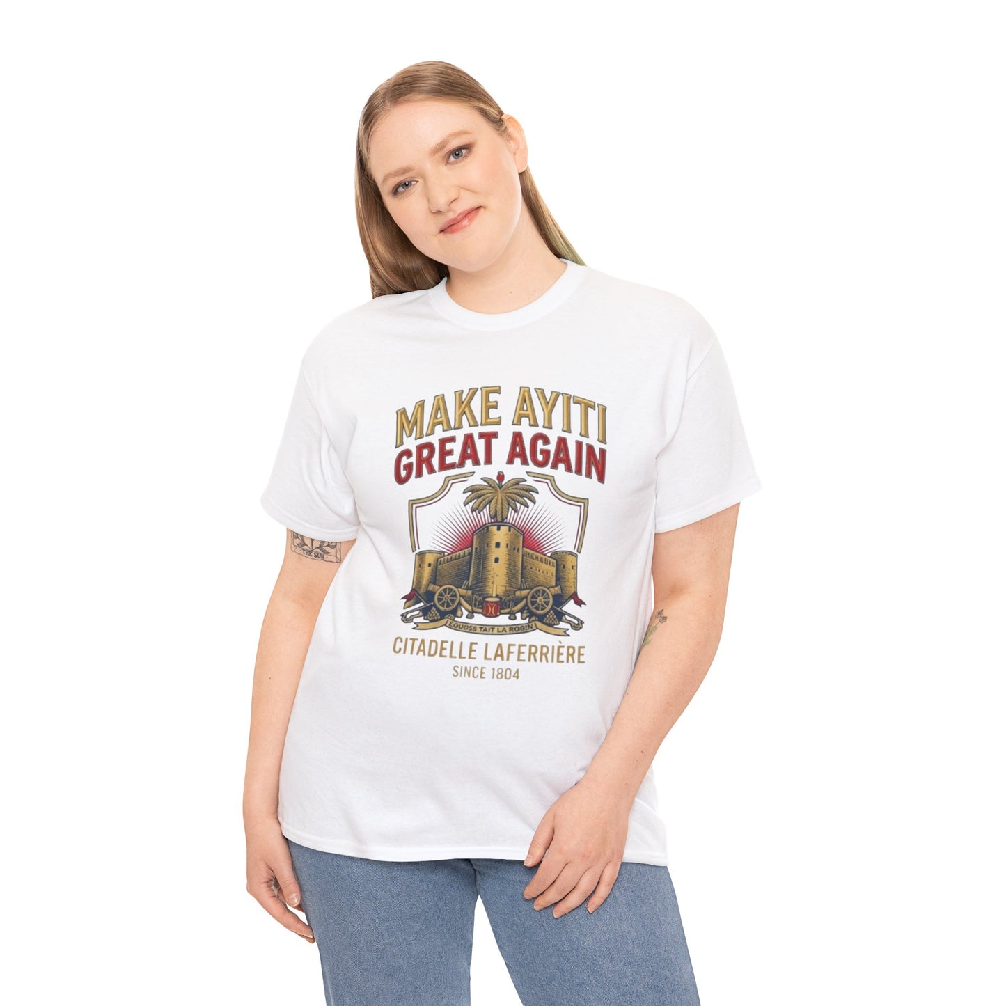 Make Ayiti Great Again T-Shirt | Citadelle Laferrière Haiti design