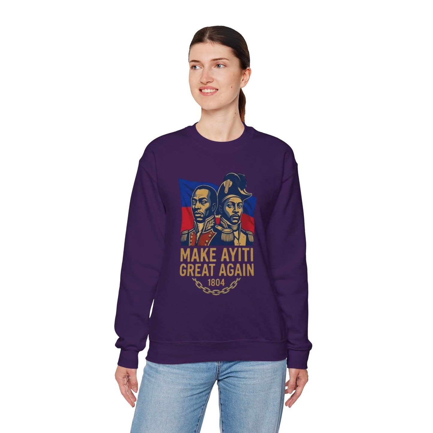 Make Ayiti Great Again sweatshirt | Haitian flag, 1804 independence design