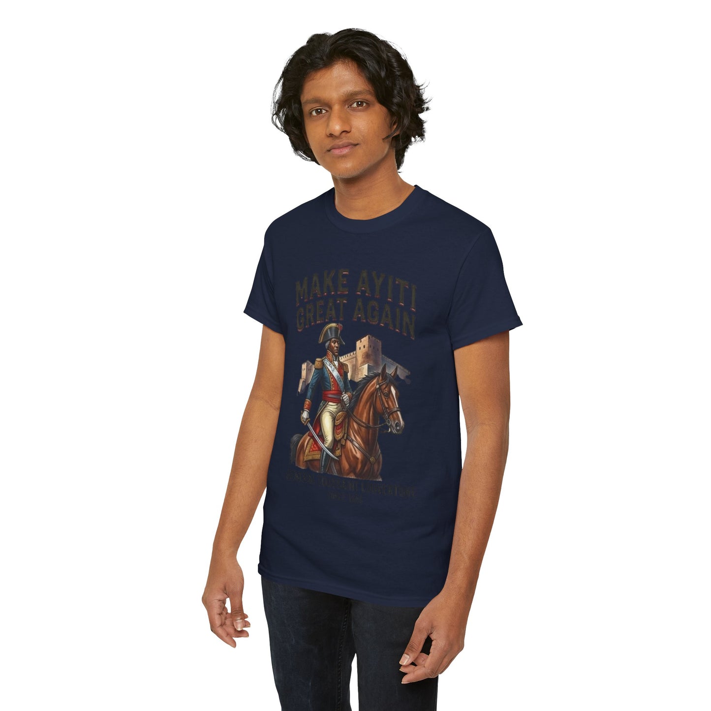 Make Ayiti Great Again T-Shirt | Toussaint Louverture Horse Illustration