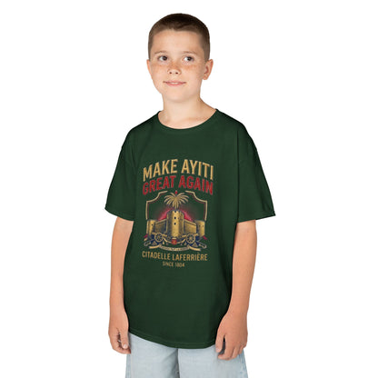 Make Ayiti Great Again kids T-Shirt | Citadelle Laferrière illustration