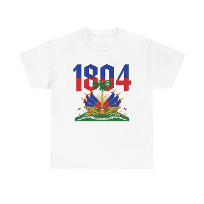 1804 Haitian Coat of Arms Tee | Neg Lakay Portrait Tee, Haitian Heritage Shirt