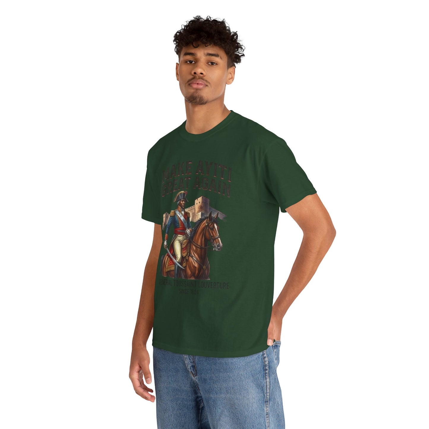 Make Ayiti Great Again T-Shirt | Toussaint Louverture Horse Illustration