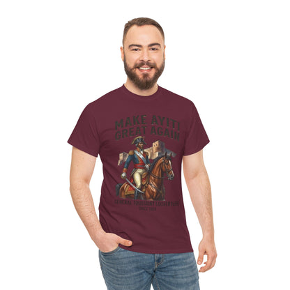 Make Ayiti Great Again T-Shirt | Toussaint Louverture Horse Illustration