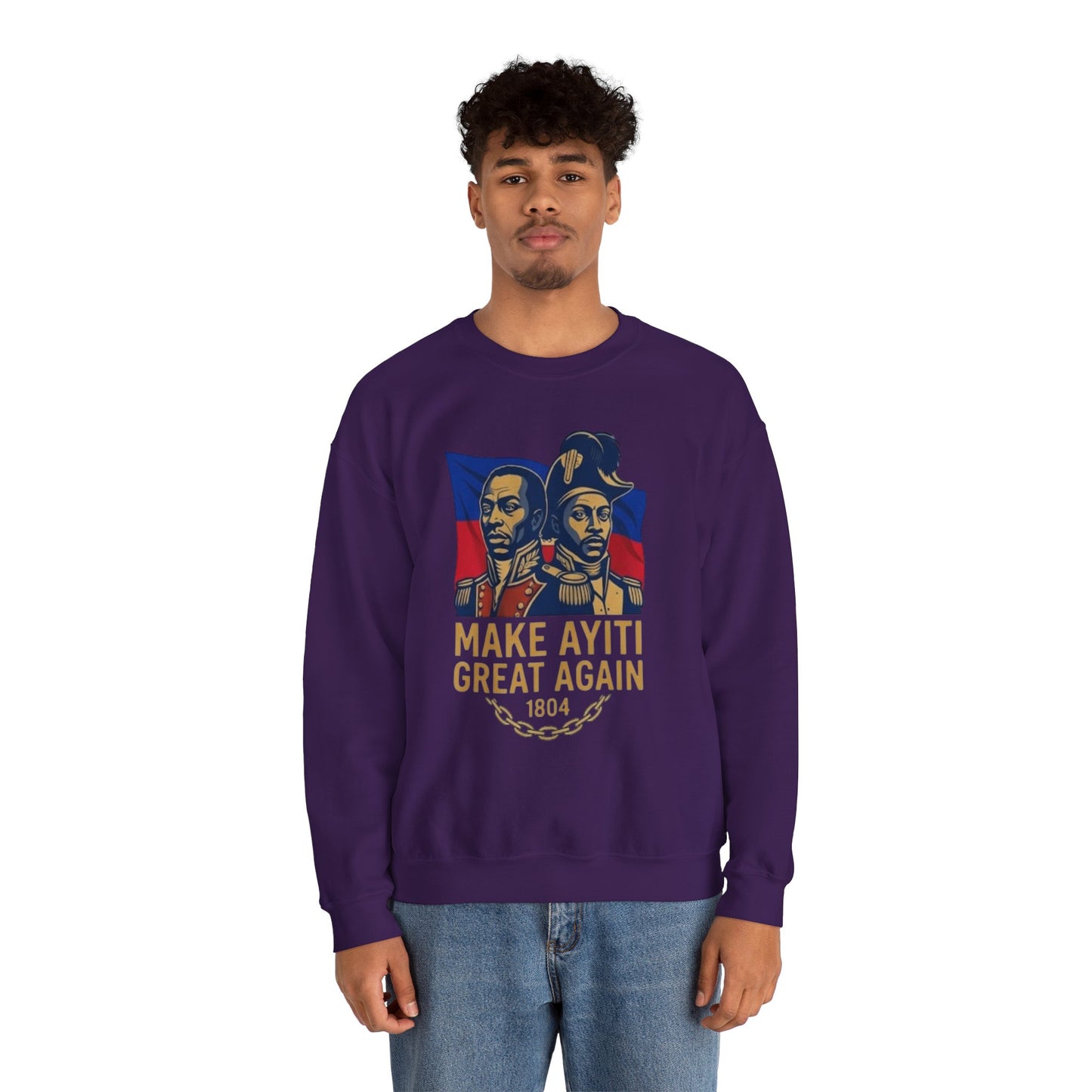 Make Ayiti Great Again sweatshirt | Haitian flag, 1804 independence design
