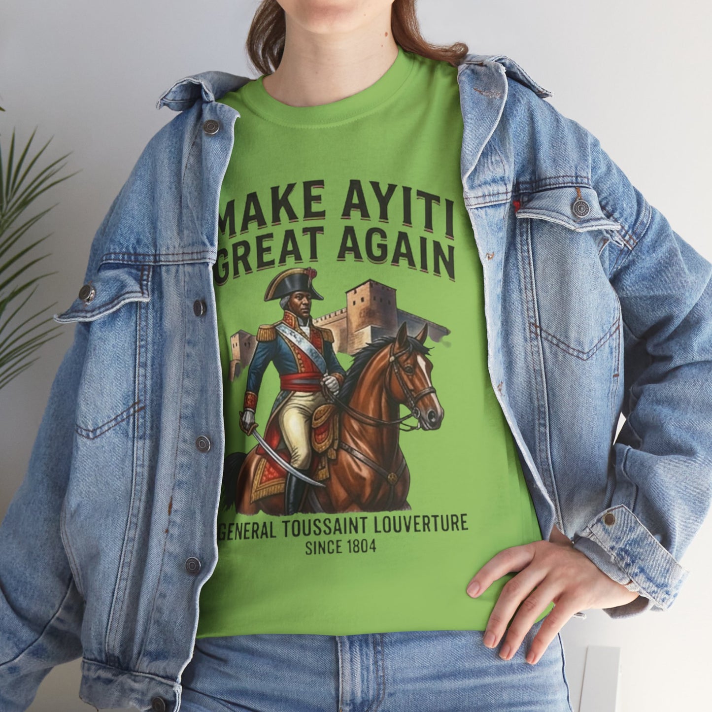 Make Ayiti Great Again T-Shirt | Toussaint Louverture Horse Illustration