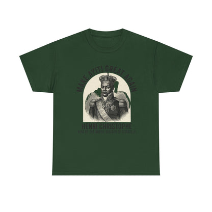 Henri Christophe portrait Make Ayiti Great Again T-Shirt | Haitian history tee