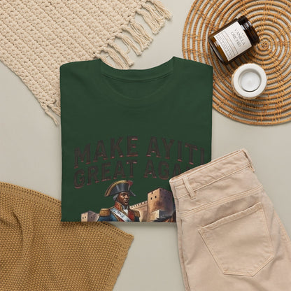 Make Ayiti Great Again T-Shirt | Toussaint Louverture Horse Illustration