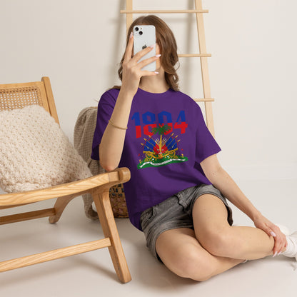 1804 Haitian Coat of Arms Tee | Neg Lakay Portrait Tee, Haitian Heritage Shirt