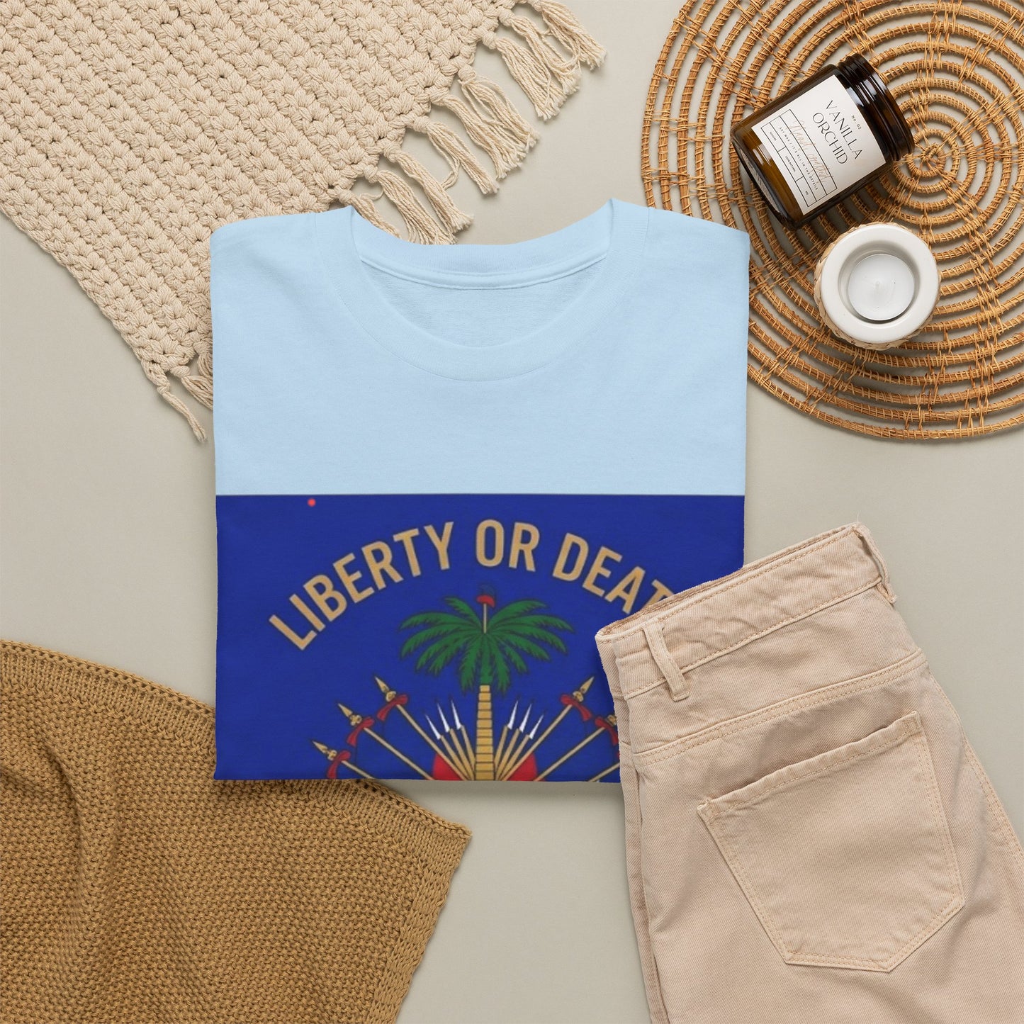 Make Ayiti Great Again T-Shirt | Haitian Flag Coat of Arms, Liberty or Death