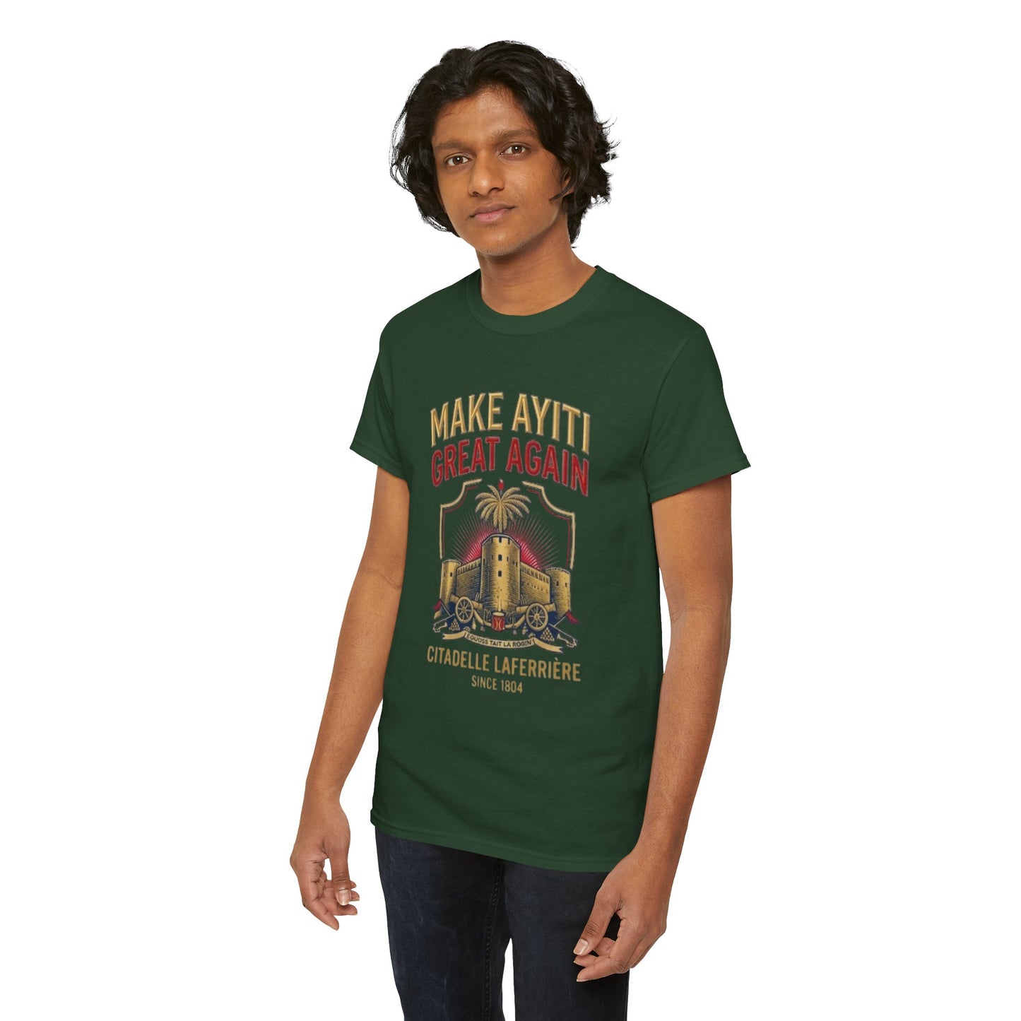 Make Ayiti Great Again T-Shirt | Citadelle Laferrière Haiti design