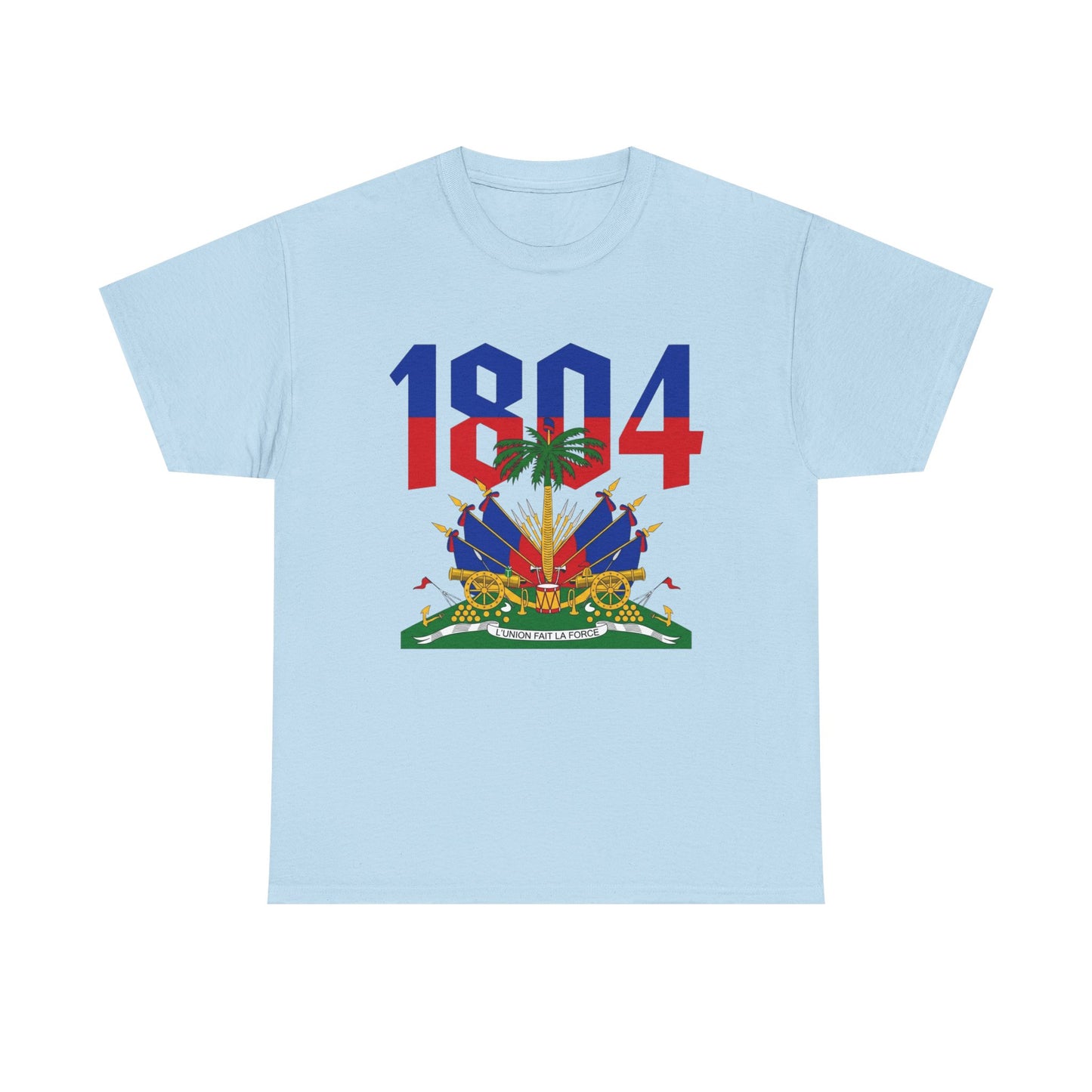1804 Haitian Coat of Arms Tee | Neg Lakay Portrait Tee, Haitian Heritage Shirt
