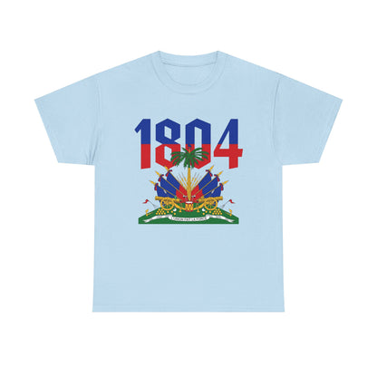 1804 Haitian Coat of Arms Tee | Neg Lakay Portrait Tee, Haitian Heritage Shirt