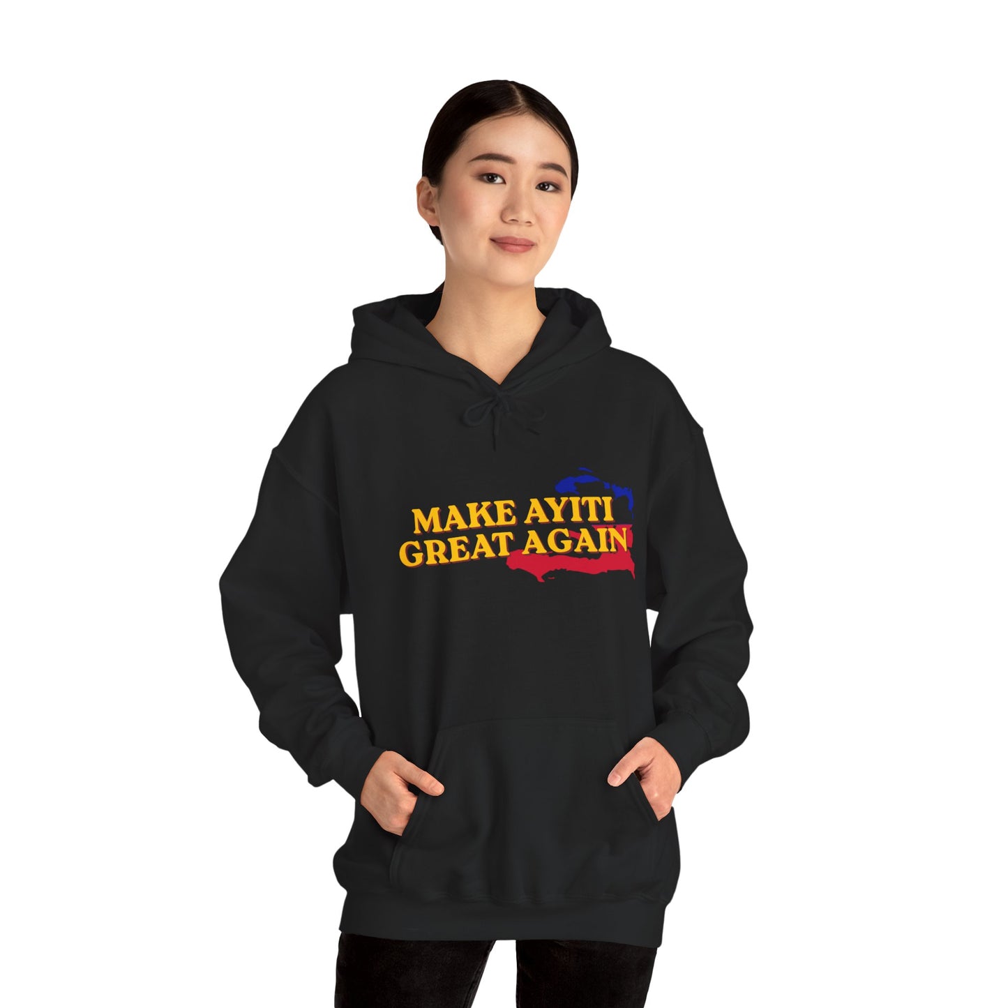 Hoodie - Make Ayiti Great Again / Neg Lakay Haitian Pride Pullover