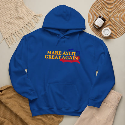 Hoodie - Make Ayiti Great Again / Neg Lakay Haitian Pride Pullover