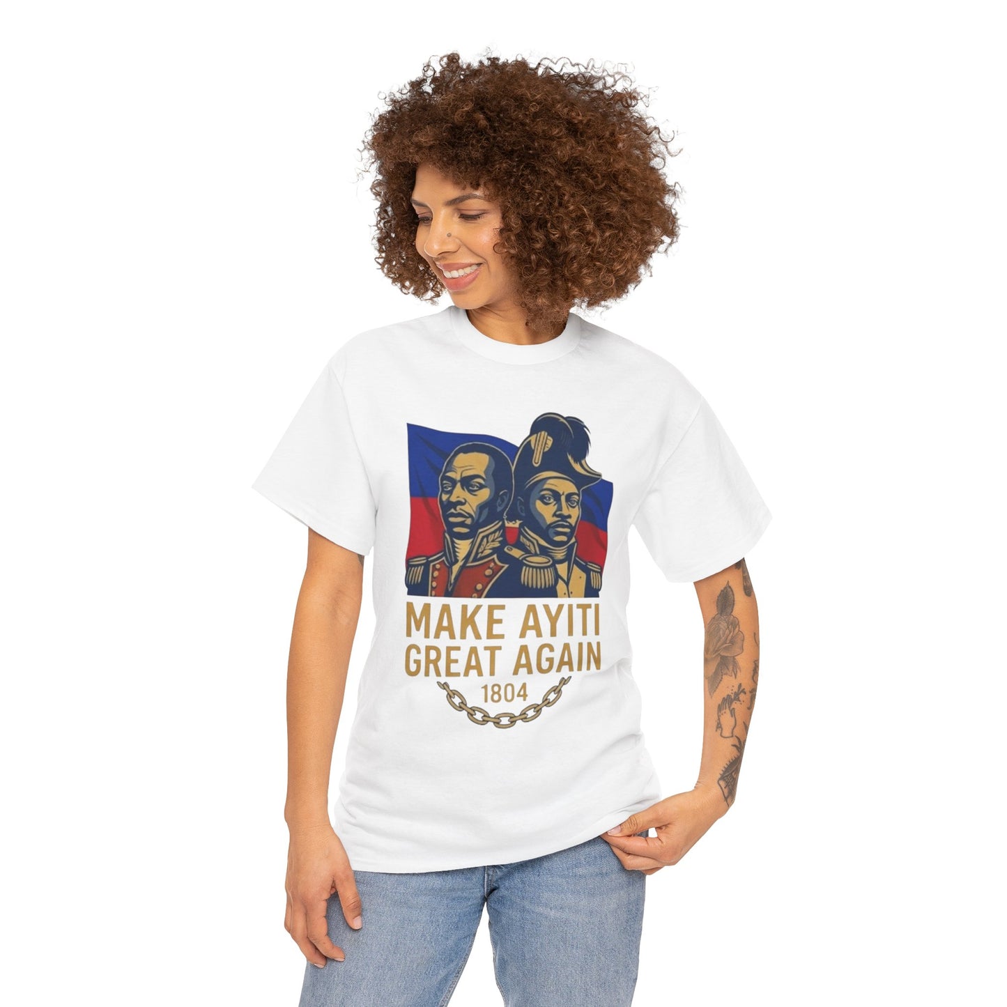 Make Ayiti Great Again T-Shirt | Haitian Revolution 1804 Flag Tee