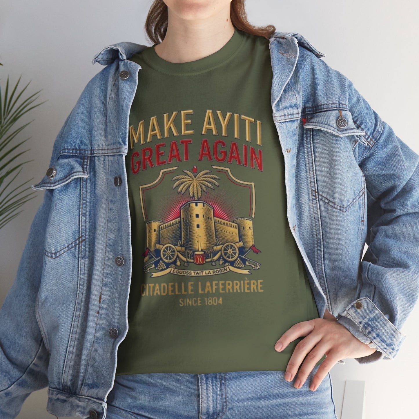 Make Ayiti Great Again T-Shirt | Citadelle Laferrière Haiti design