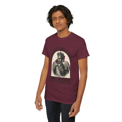 Henri Christophe portrait Make Ayiti Great Again T-Shirt | Haitian history tee