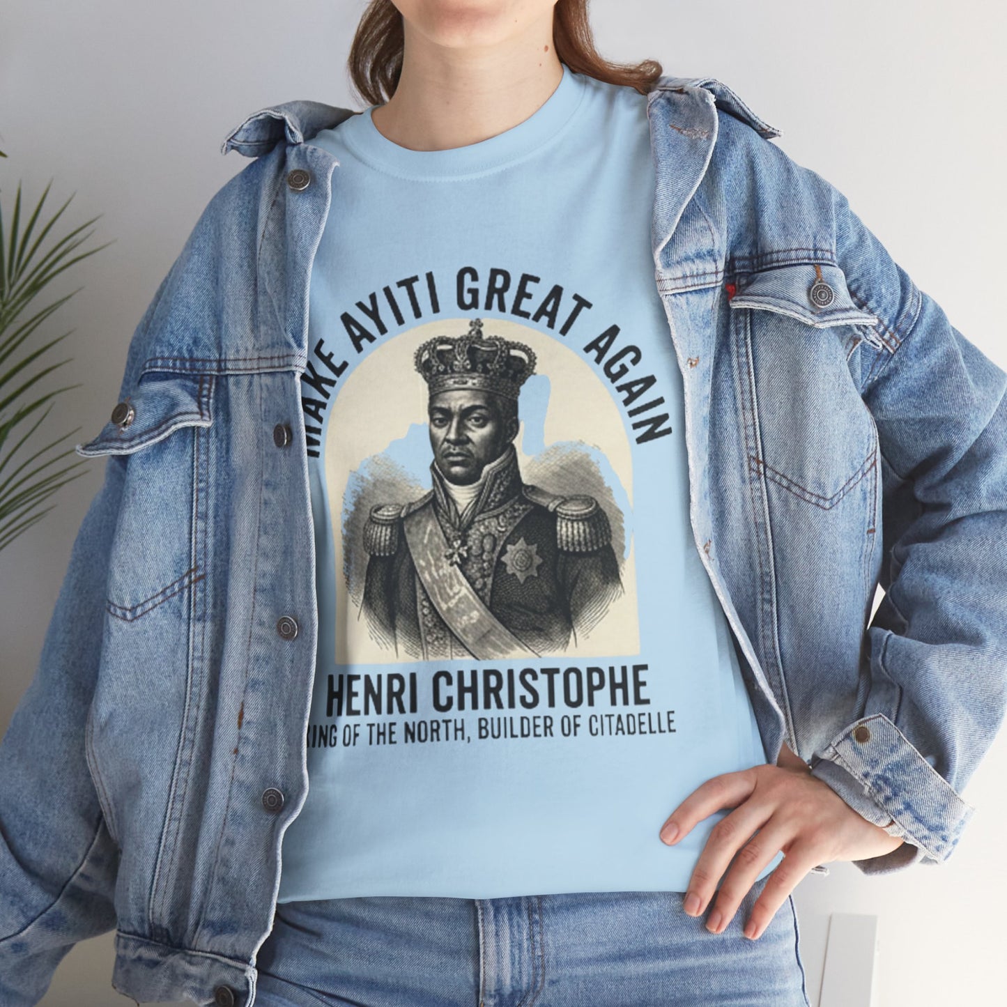 Henri Christophe portrait Make Ayiti Great Again T-Shirt | Haitian history tee