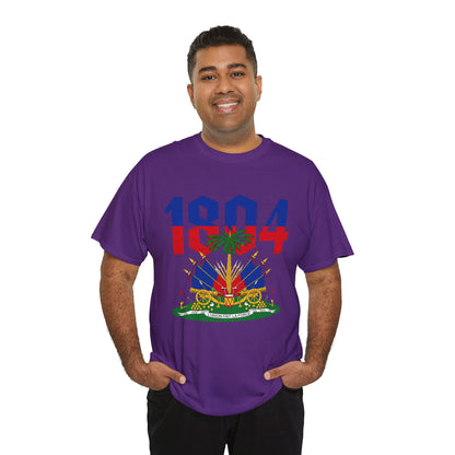 1804 Haitian Coat of Arms Tee | Neg Lakay Portrait Tee, Haitian Heritage Shirt