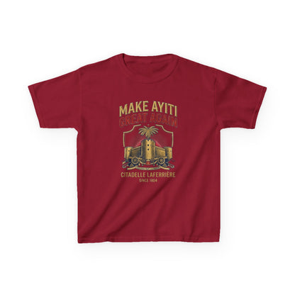 Make Ayiti Great Again kids T-Shirt | Citadelle Laferrière illustration